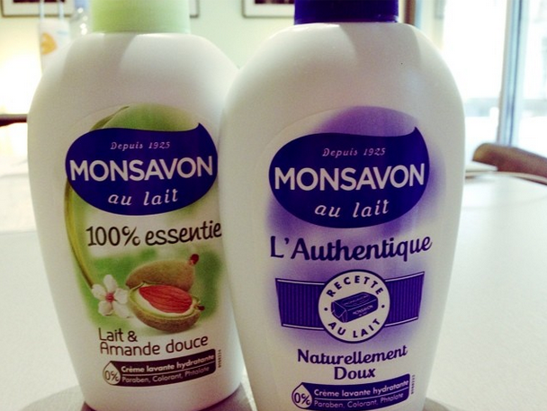 cremes lavantes monsavon authentique et 100% lait et amande douce