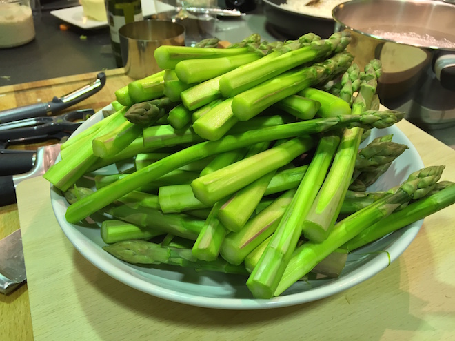 asperge pour le risotto al foodette