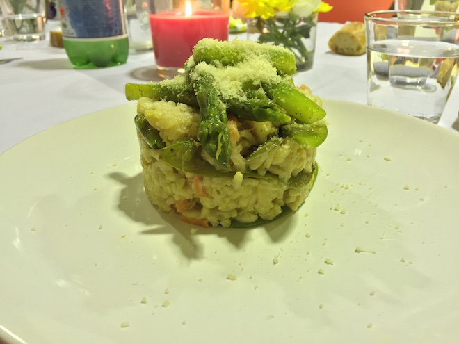 plat risotto primavera al foodette cuisine collective