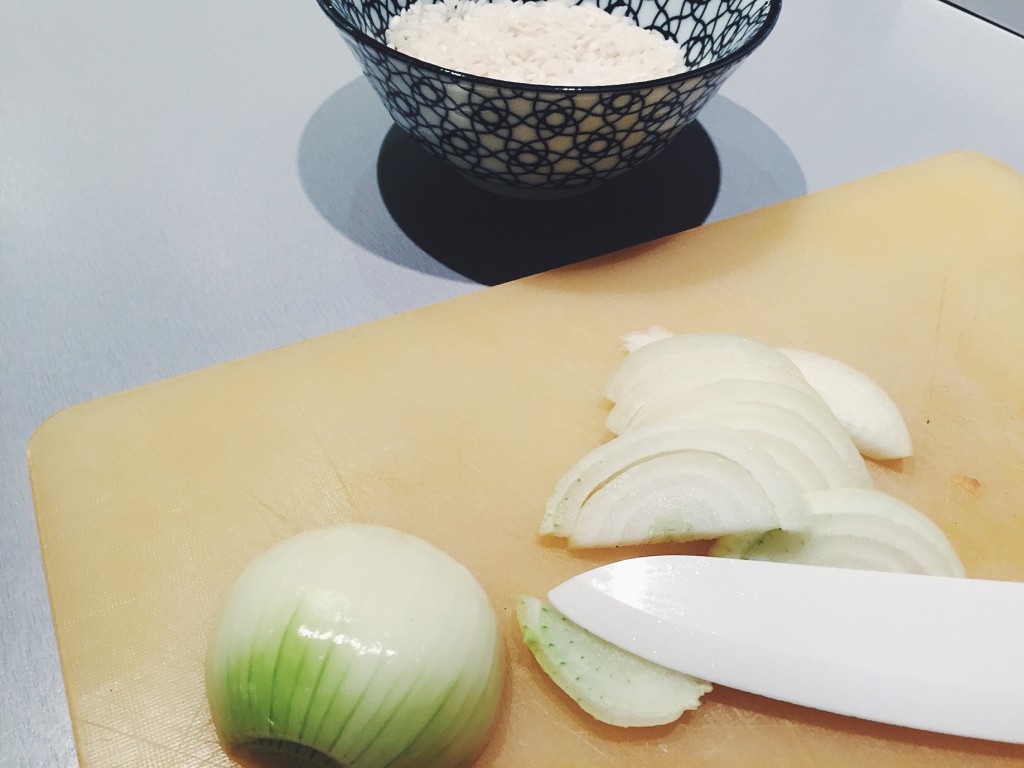 Poulet au citron et son risotto safrané