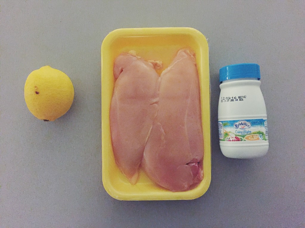 poulet au citron et son risotto au safran