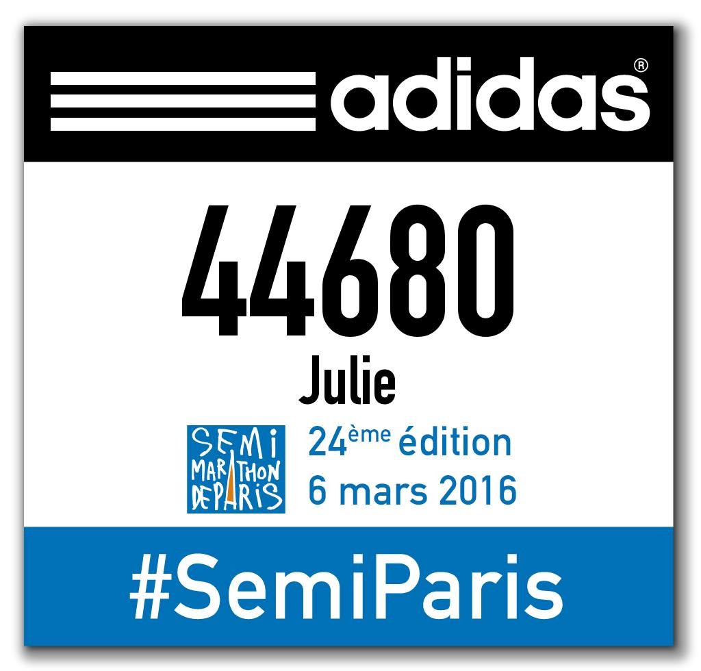 dossard semi-marathon de paris