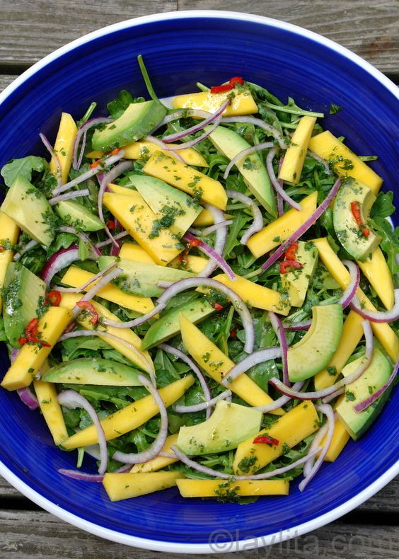 salade mangue avocats