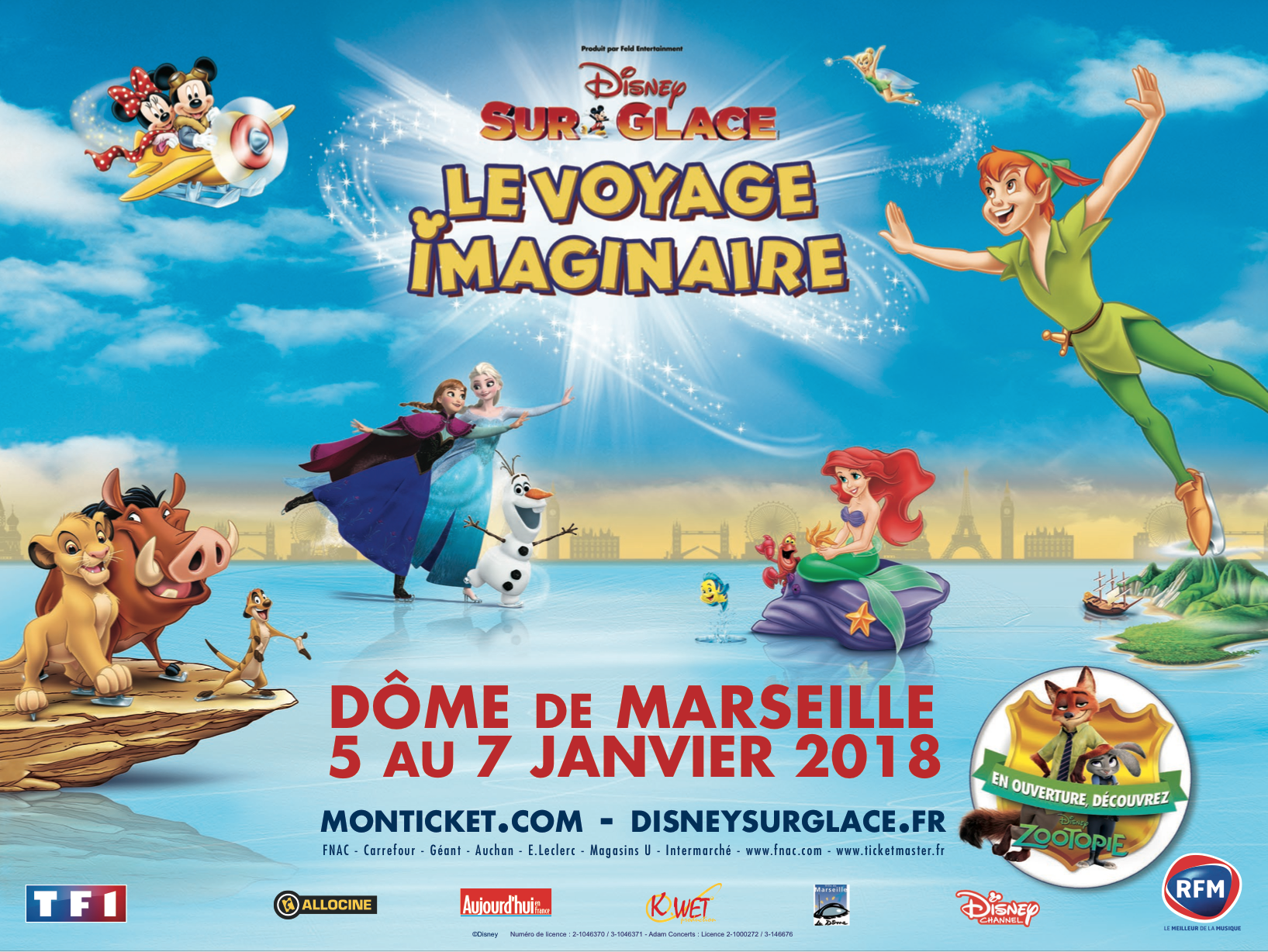 Disney sur glace | LE voyage imaginaire | Le Dôme de Marseille