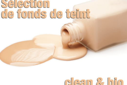 selection de fond de teint clean et bio